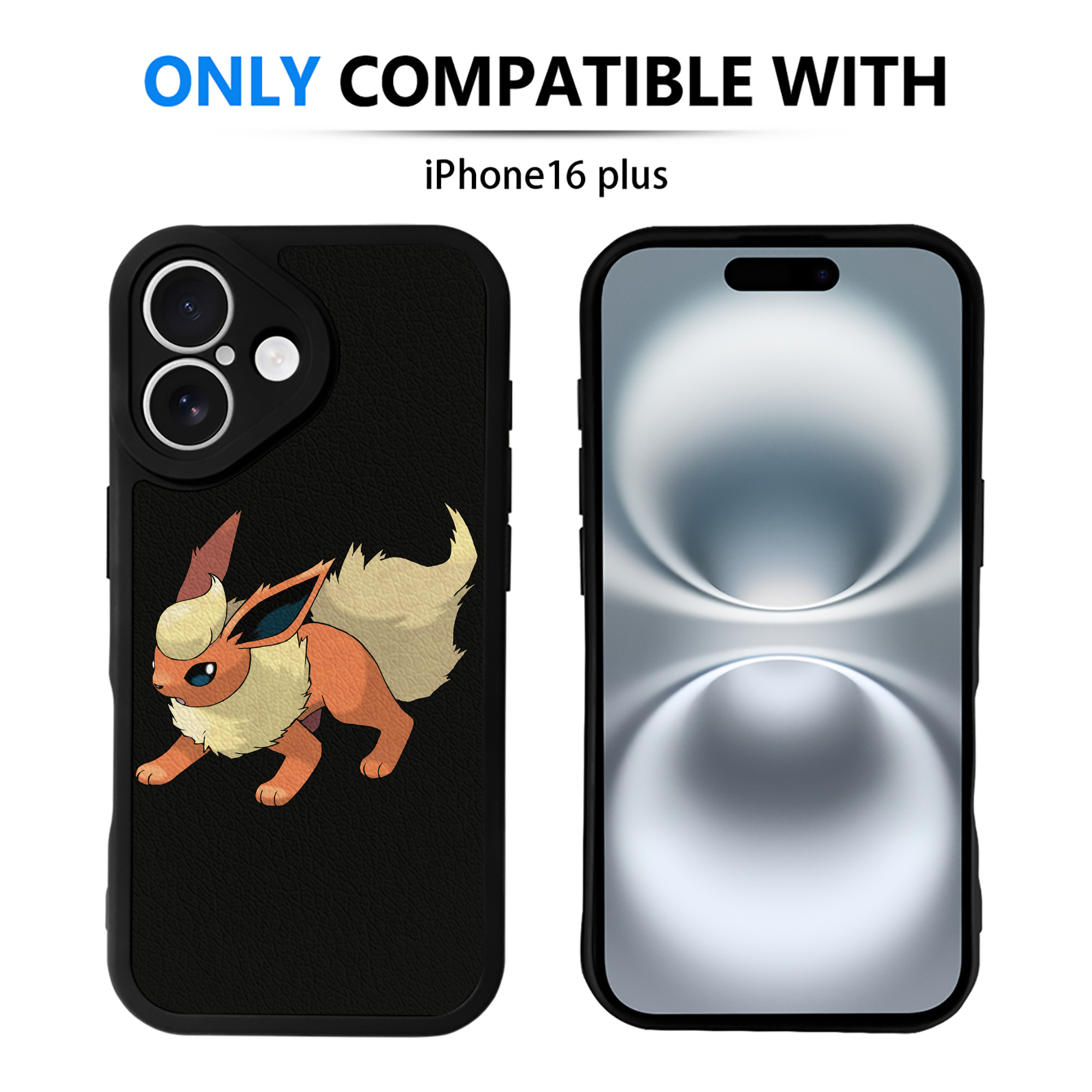 （画像用） ポケットモンスター Pokémon 【iPhone 16シリーズ対応】シリコンスマホケース（レザー調） 材質：シリコン
